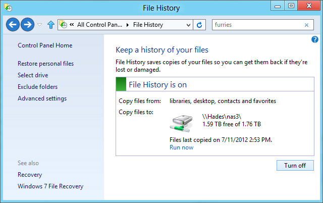 История файлов. File History Windows. File History. Win History files что это.