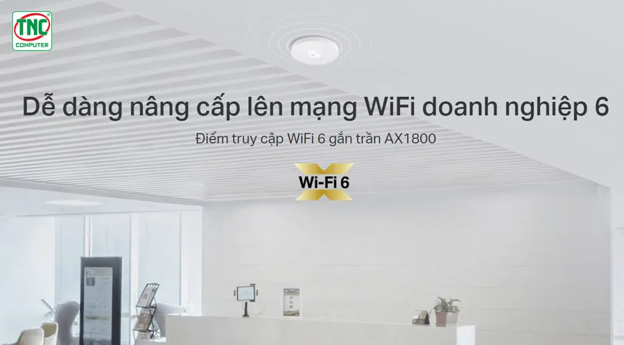 Access Point TP-Link EAP613 nâng cấp WiFi 6 hiện đại