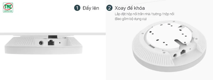 Access Point TP-Link EAP613 dễ dàng lắp đặt