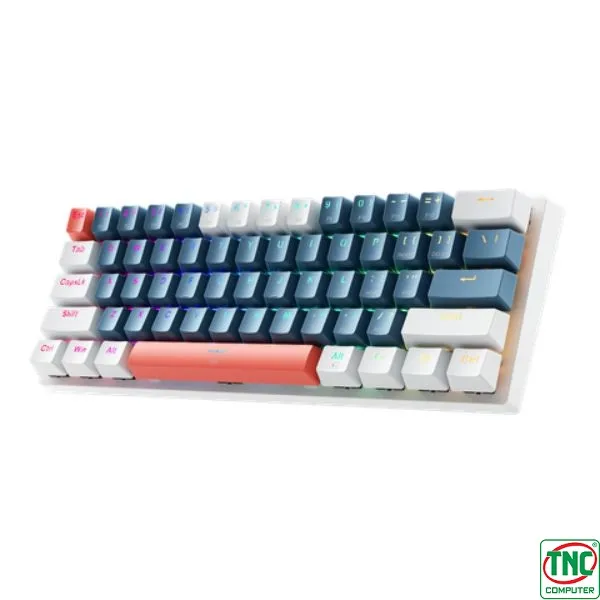 Bàn phím cơ Machenike K500-B61 Trắng Xanh Blue Switch