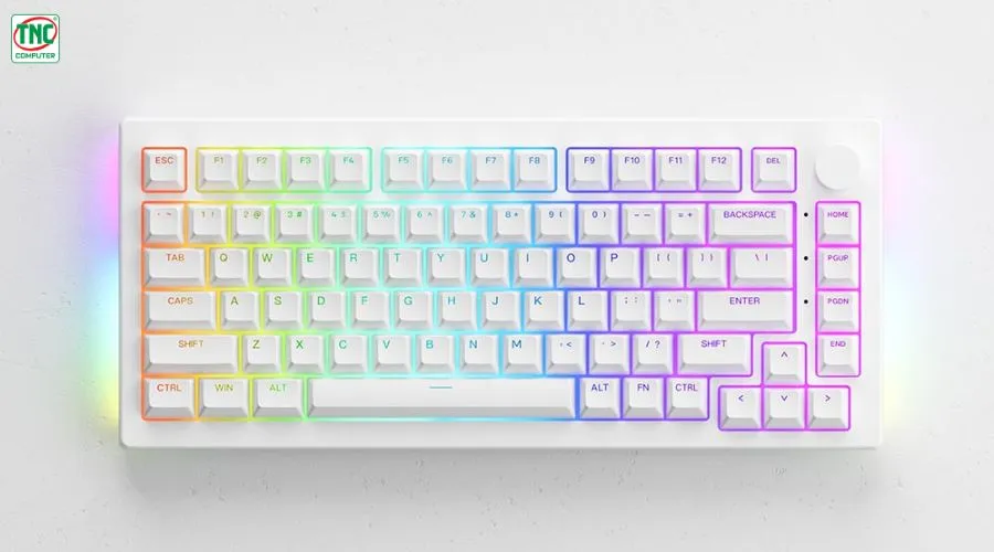 Bàn phím Gaming AKKO 5075B Plus White Multi-modes RGB