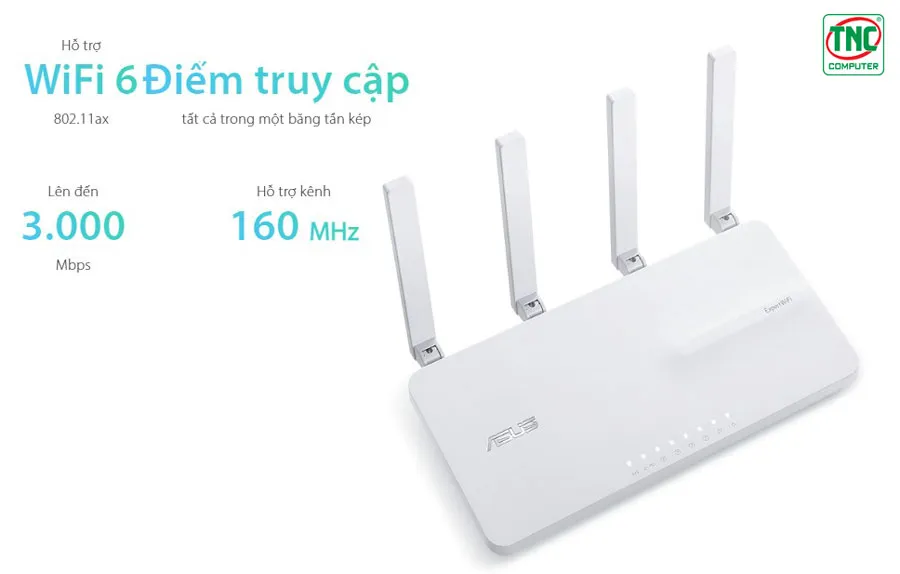 Bộ phát Wifi ASUS ExpertWiFi EBR63  sở hữu công nghệ WiFi 6