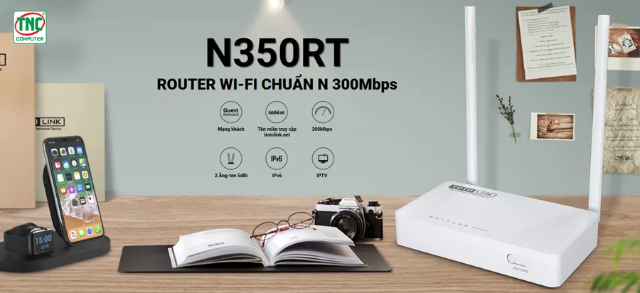 Bộ Phát Wifi N300 Totolink N350RT