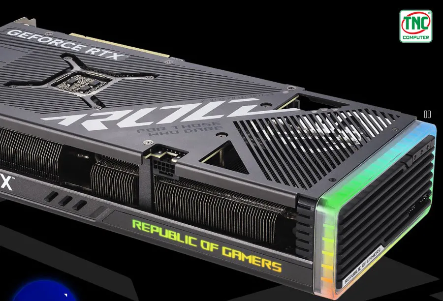 Card Màn Hình Asus ROG Strix GeForce RTX 4070 SUPER 12GB GDDR6X hỗ trợ hệ thống ánh sáng đẳng cấp