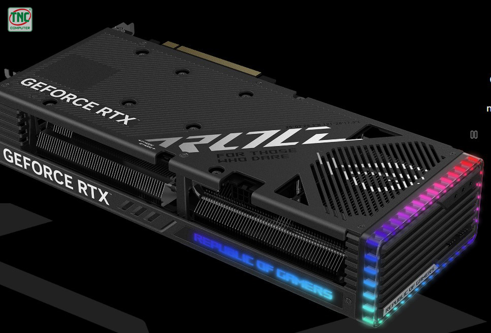 Card Màn Hình Asus ROG Strix GeForce RTX 4060 Ti 8GB GDDR6 OC Edition sở hữu hệ thống đèn Aura Sync đặc sắc