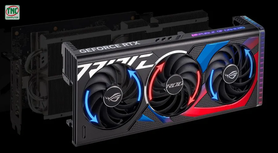 Card Màn Hình Asus ROG Strix GeForce RTX 4070 SUPER 12GB GDDR6X có công nghệ quạt hiện đại