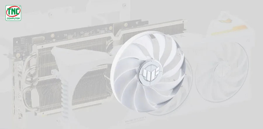 TUF-RTX4070TIS-O16G-BTF-WHITE tích hợp công nghệ Axial - Tech