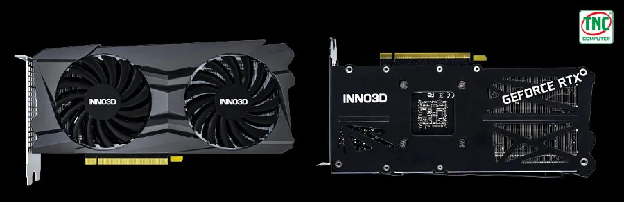 Card Màn Hình INNO3D GeForce RTX 3060 TWIN X2 12GB có thiết kế hiện đại, đặc trưng