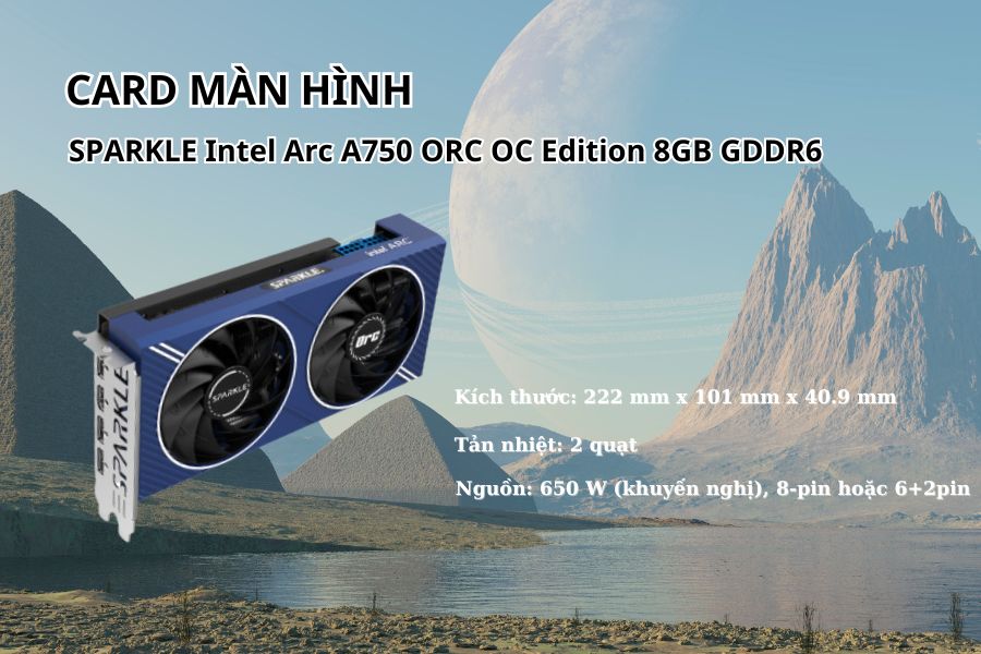 Card Màn Hình SPARKLE Intel Arc A750 ORC OC Edition 8GB GDDR6