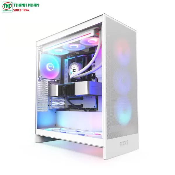 Vỏ case NZXT H7 Flow RGB White