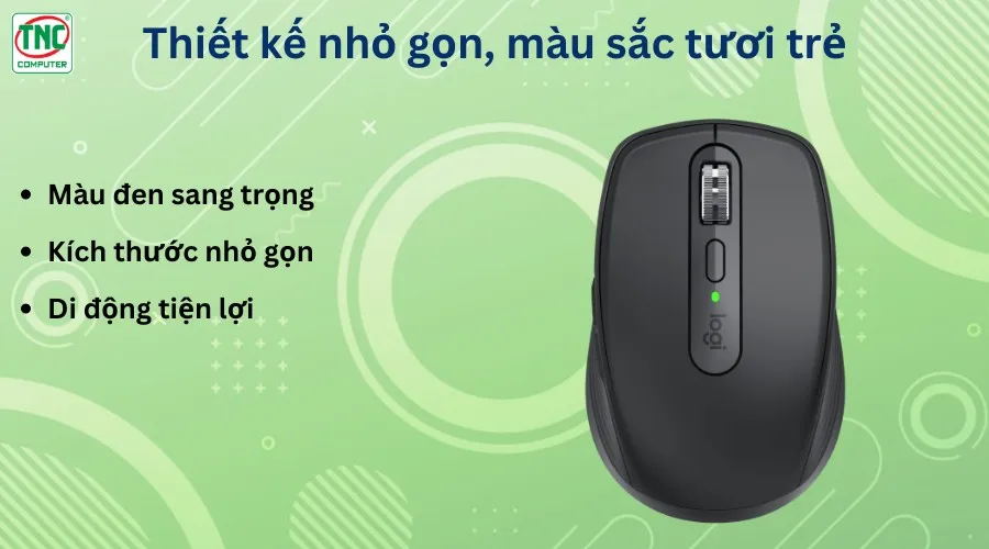 Chuột không dây Bluetooth Silent Logitech MX Anywhere 3s Màu Đen