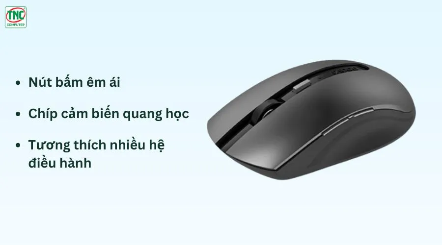 Chuột văn phòng không dây Rapoo chính hãng