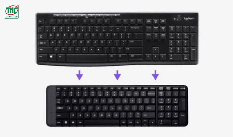 Combo bàn phím + chuột Logitech MK220 tới ưu không gian làm việc tối ưu