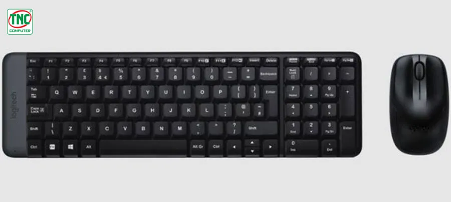 Combo bàn phím + chuột Logitech MK220 được làm bằng chất liệu an toàn