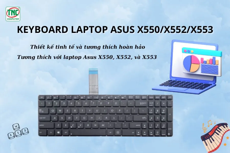 Keyboard Laptop Asus X550/X552/X553	