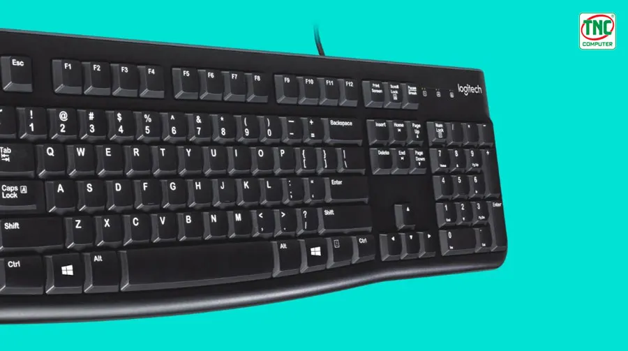 Bàn phím văn phòng có dây Logitech K120 dễ dàng kết nối và sử dụng tiện lợi