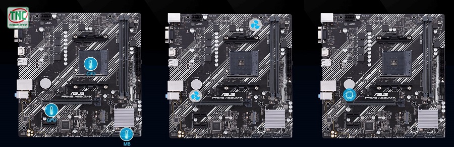 Mainboard Asus PRIME A520M-K có hệ thống làm mát đẳng cấp