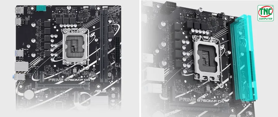 Mainboard ASUS PRIME B760M-F D4 có hiệu suất siêu mạnh mẽ