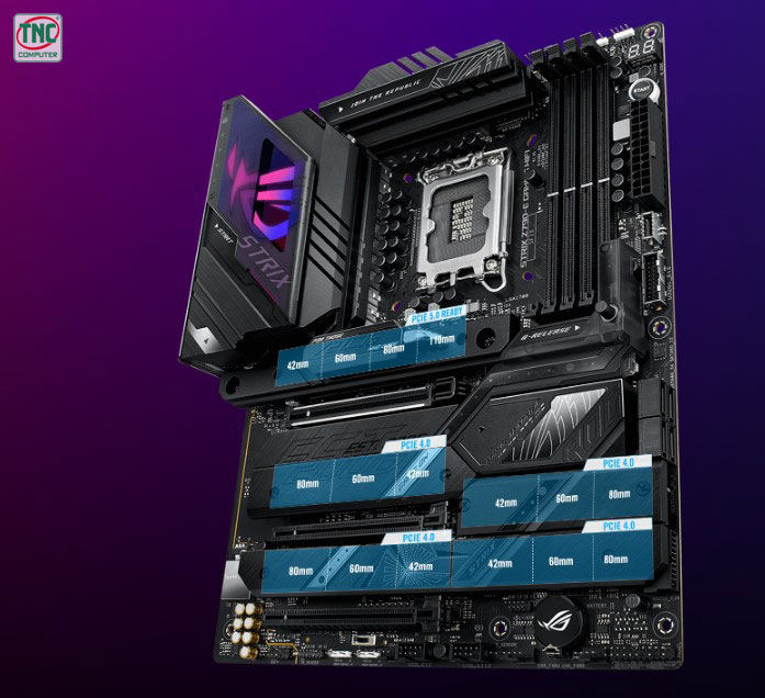 Mainboard Asus ROG STRIX Z790-E GAMING WIFI II tích hợp cổng PCle 5.0 tiên tiến