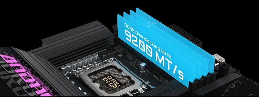 Mainboard Gigabyte B860M AORUS ELITE  có bộ nhớ lưu trữ vượt trội