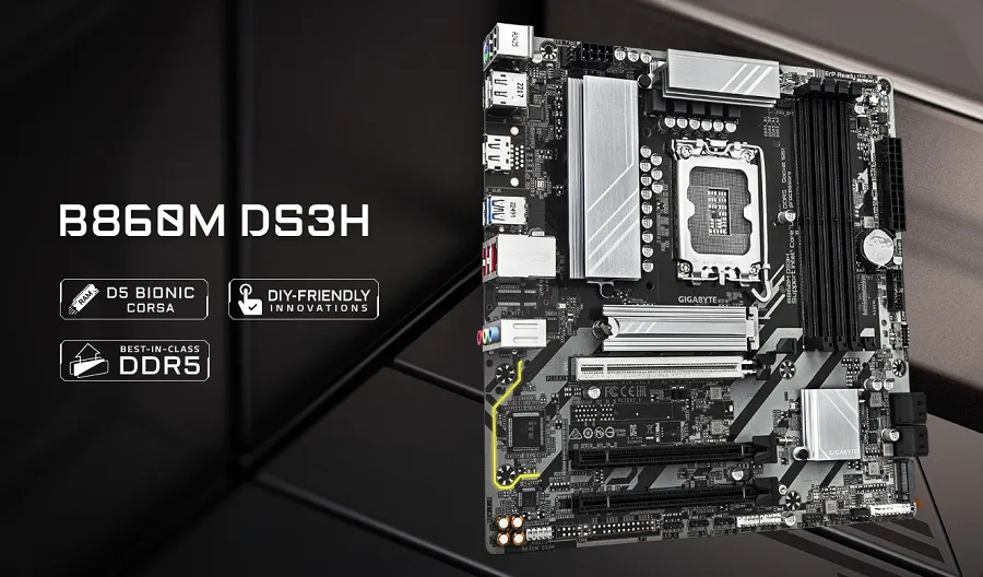 Mainboard Gigabyte B860M DS3H hỗ trợ VGA thế hệ mới