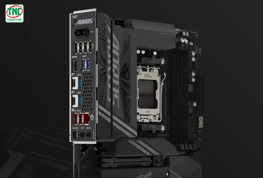 Mainboard Gigabyte X870 AORUS ELITE WIFI7 tích hợp âm thanh sống động