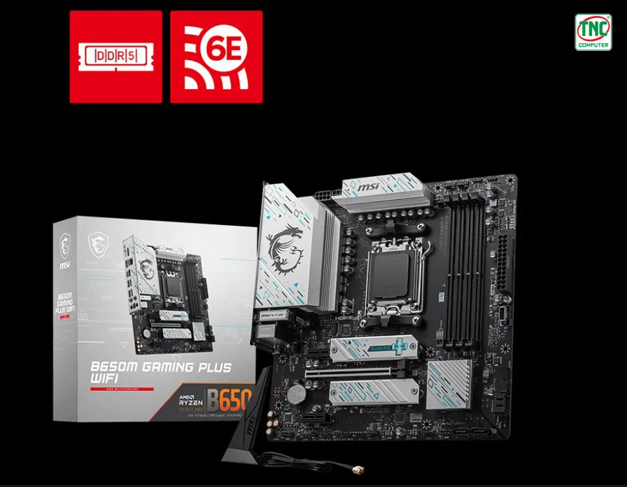 Mainboard MSI B650M GAMING PLUS WIFI được thiết kế nhỏ gọn, tối ưu không gian