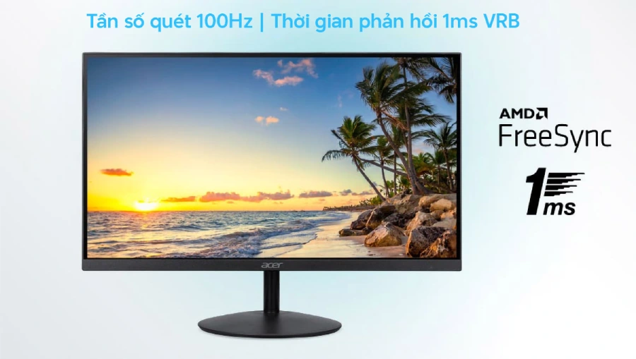 Tần số quét 100Hz mượt mà