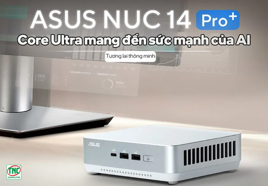 Máy bộ Asus Mini PC NUC 14th Revel Canyon White U5 (Cord)