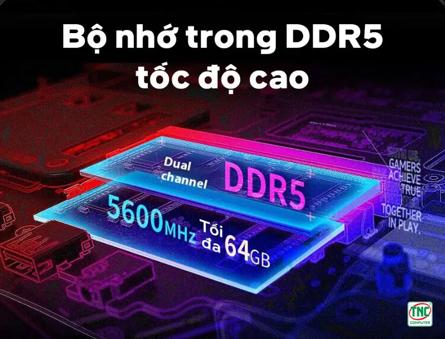 Máy bộ Asus Mini PC ROG NUC RNUC14SRKU710001I có dung lượng rộng lớn