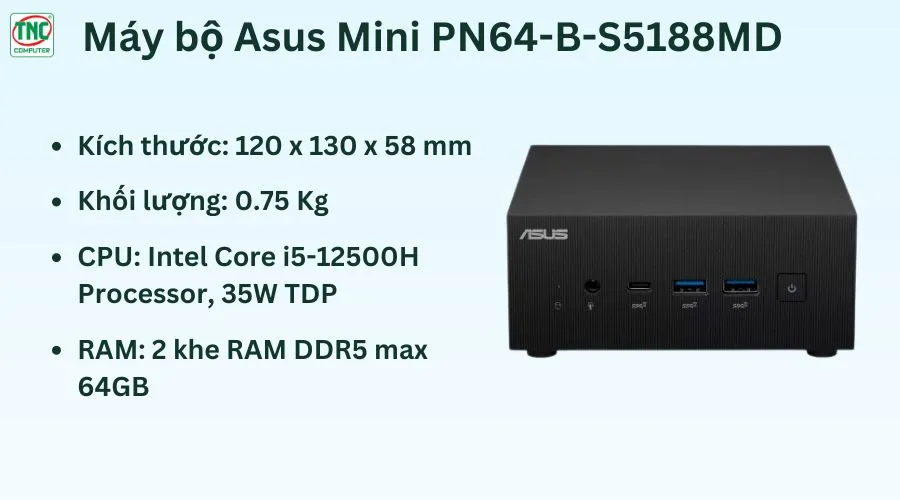 Máy bộ Asus Mini PN64-B-S5188MD