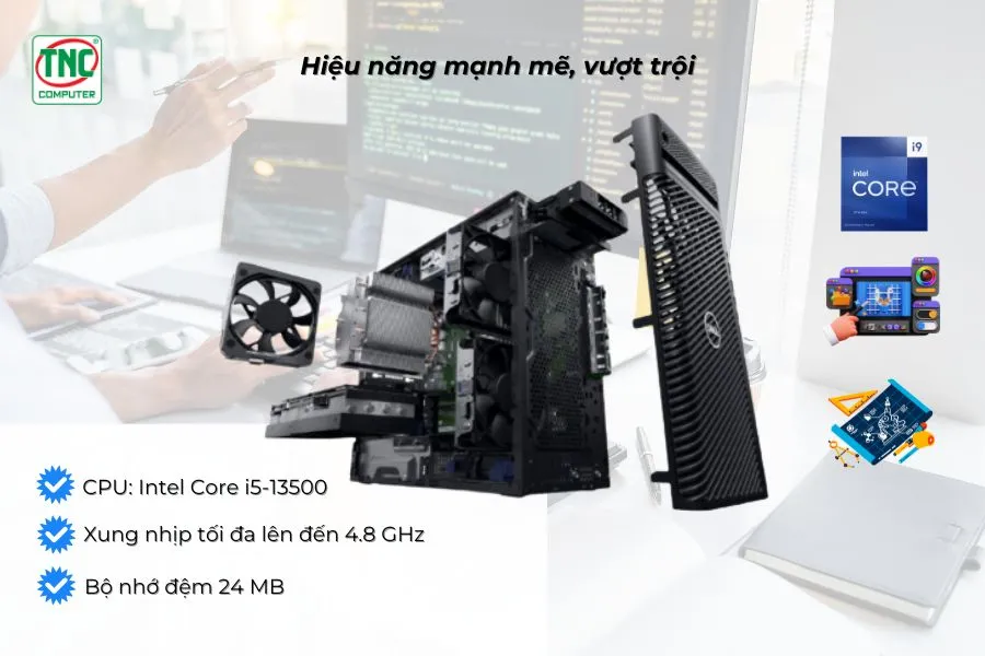 Máy trạm Dell Workstation Precision 3660 Tower 42PT3660D20 có hiệu năng mạnh mẽ