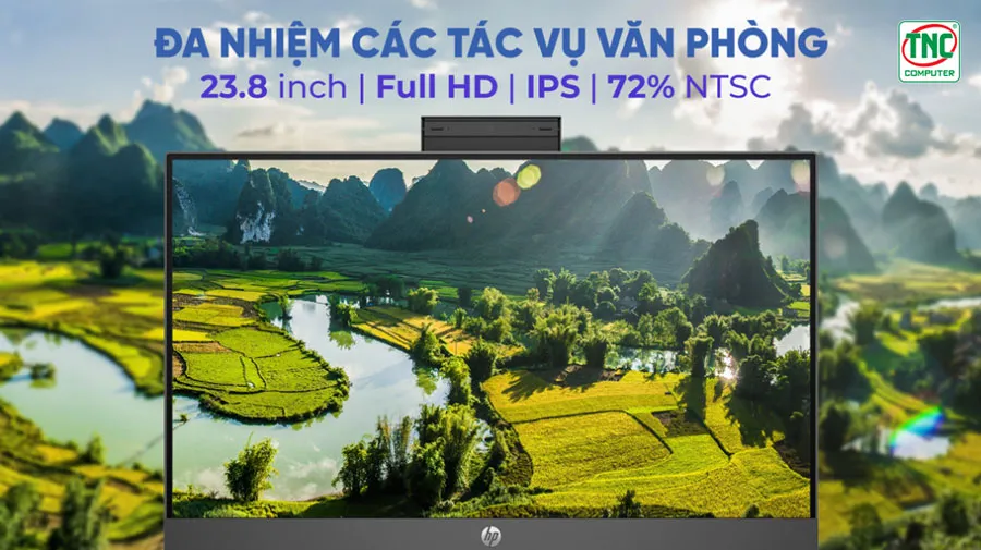 Máy bộ HP All-in-one ProOne 240 G10 AIO 9H0B3PT sở hữu màn hình Full HD sắc nét