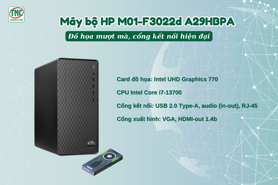 Máy bộ HP M01-F3022d A29HBPA tích hợp đồ họa mượt mà