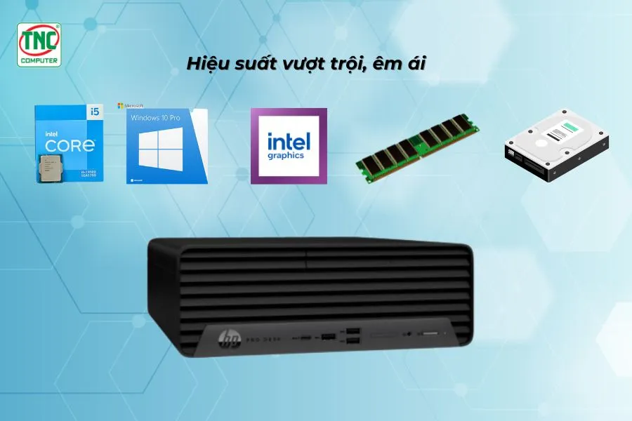 Máy bộ HP Pro SFF 400 G9 9H1T9PT có hiệu suất vượt trội, êm ái