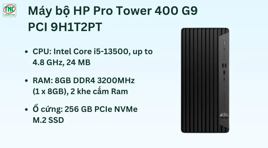 Máy bộ HP Pro Tower 400 G9 PCI 9H1T2PT