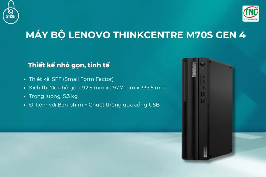 Máy bộ Lenovo ThinkCentre M70s Gen 4 12DN000LVA