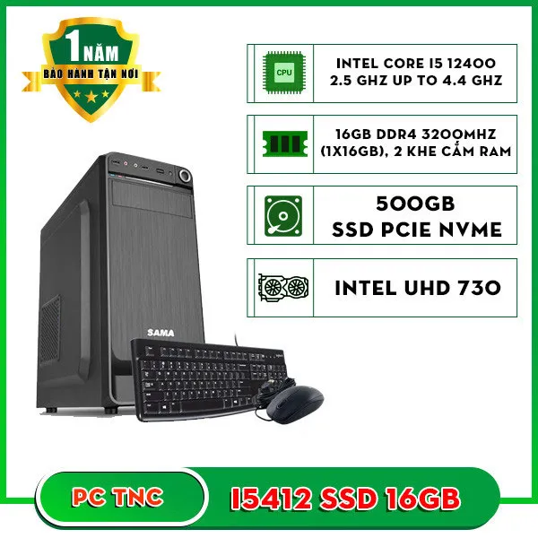 Máy bộ TNC I5412 SSD 500GB 16GB