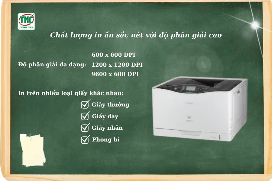 Máy in Canon LBP841Cdn (In Laser màu A3) có chất lượng in ấn sắc nét