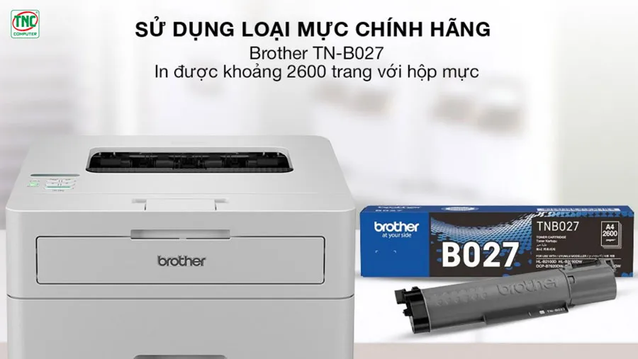 Máy in Laser Brother HL-B2180DW tiết kiệm chi phí với hộp mực in chất lượng