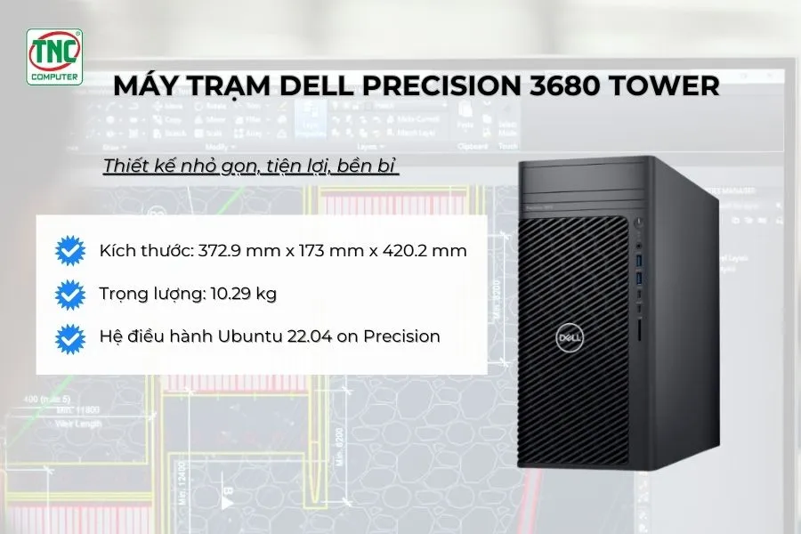 Máy trạm Dell Precision 3680 Tower 71047054