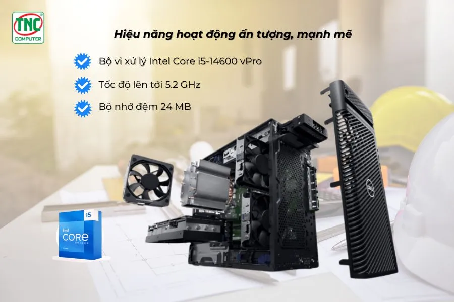 Máy trạm Dell Workstation Precision T3680 42PT3680D01 có hiệu năng hoạt động mạnh mẽ