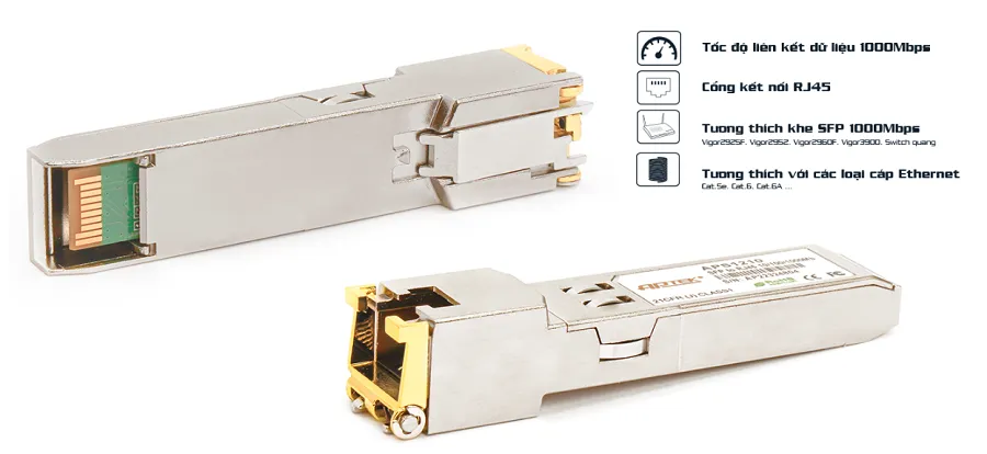 Module quang SFP+ to RJ-45 APTEK APS1220