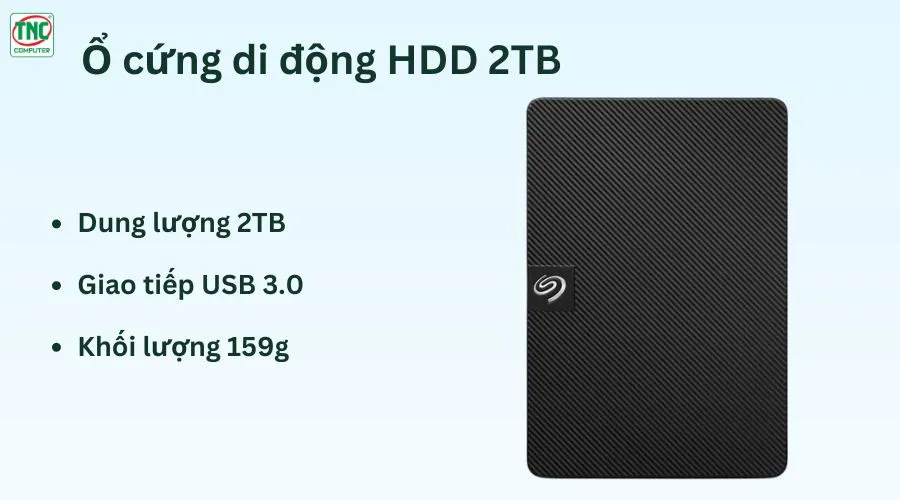 Ổ Cứng Di Động HDD 2TB Seagate Expansion Portable STKM2000400	