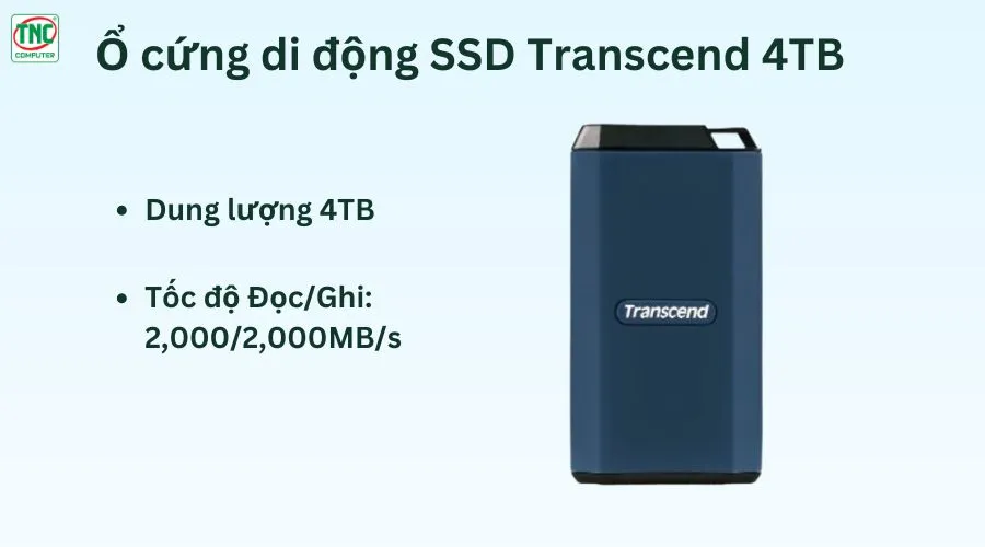 Ổ cứng di động SSD Transcend 4TB ESD410C TS4TESD410C