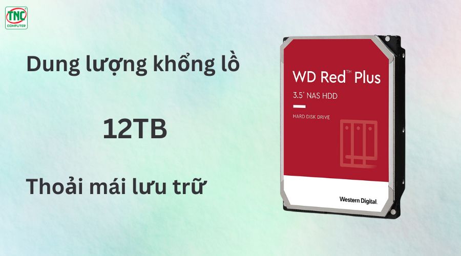 Ổ cứng gắn trong HDD 12TB Western Digital Red Plus 7200RPM WD120EFBX	