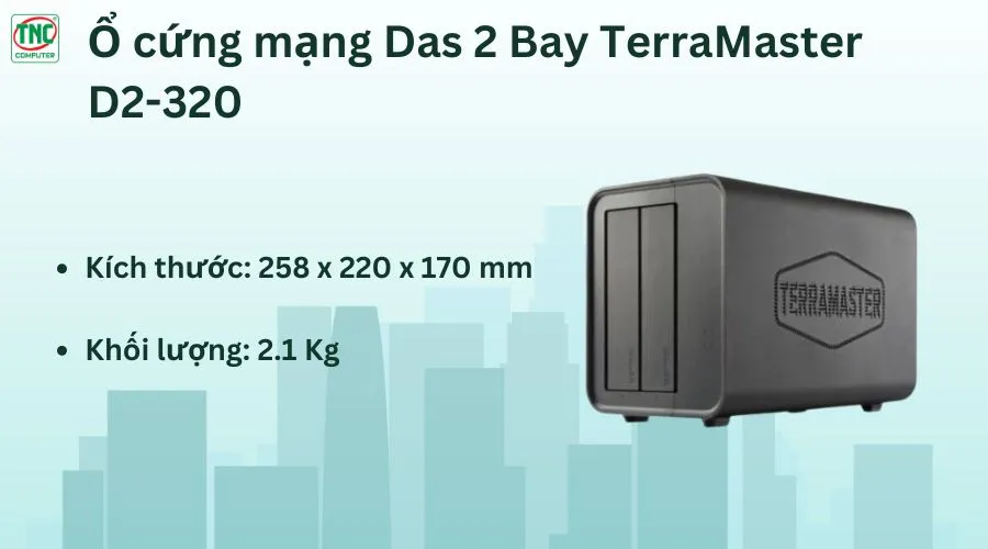 Ổ cứng mạng Das 2 Bay TerraMaster D2-320