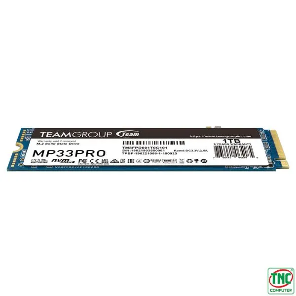 Ổ cứng SSD gắn trong Teamgroup MP33 PRO 1TB M.2 PCIe