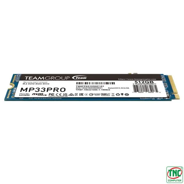 Ổ cứng SSD gắn trong Teamgroup MP33 PRO 512GB M.2 PCIe