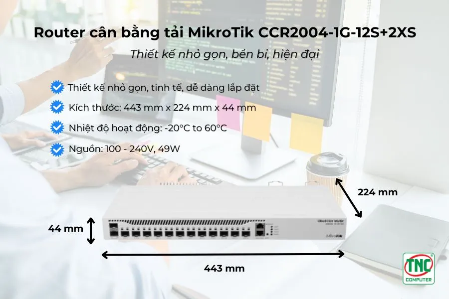 Router Cân Bằng Tải MikroTik CCR2004-1G-12S+2XS